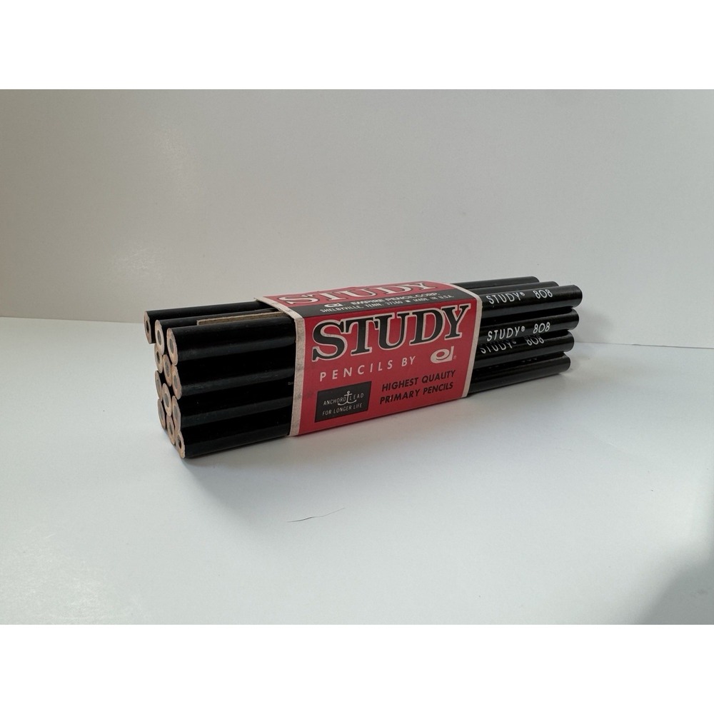 Vintage Empire Study 808 Black Jumbo Pencils Original New Old Stock NOS
